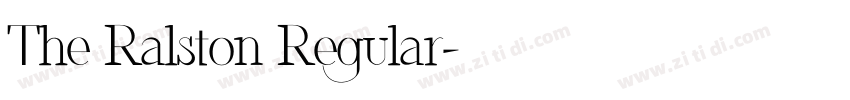 The Ralston Regular字体转换